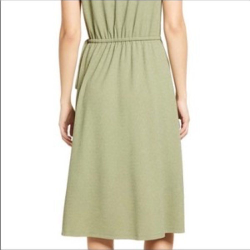Maggy London Draped Sleeveless Dress Seafoam Green Sz 8 summer - Picture 2 of 10